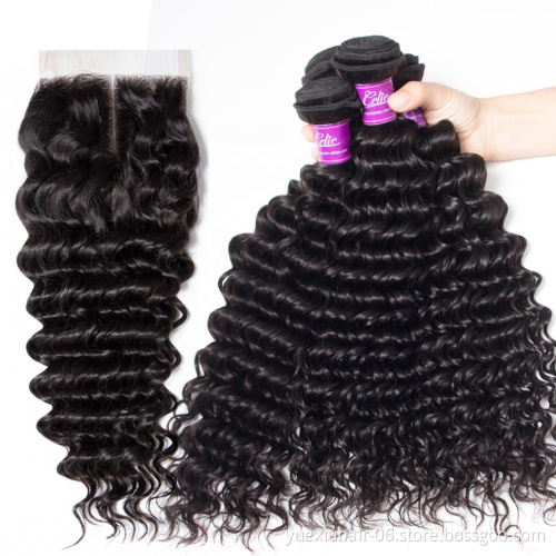 Malaysian and Brazilian Deep Wave Curly Virgin Human Hair Bundles Marley Raw Peruvian Short Hair Cuticle Aligned Weaves